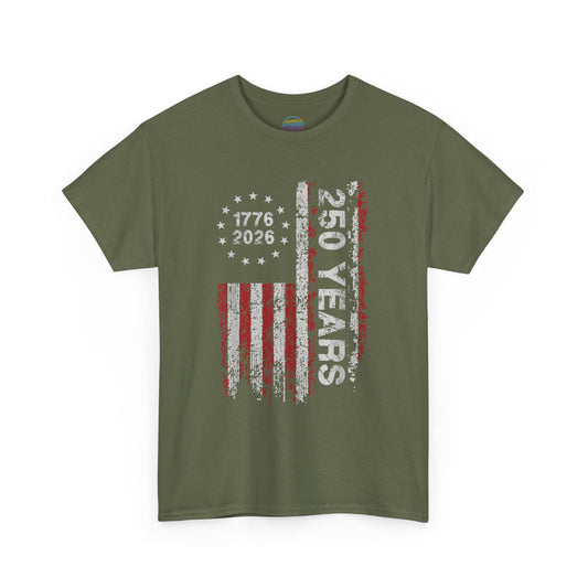 250th Anniversary Shirt | 1776 2026 Patriotic T Shirt | Vintage USA Flag Tee | America 250 Years Gift