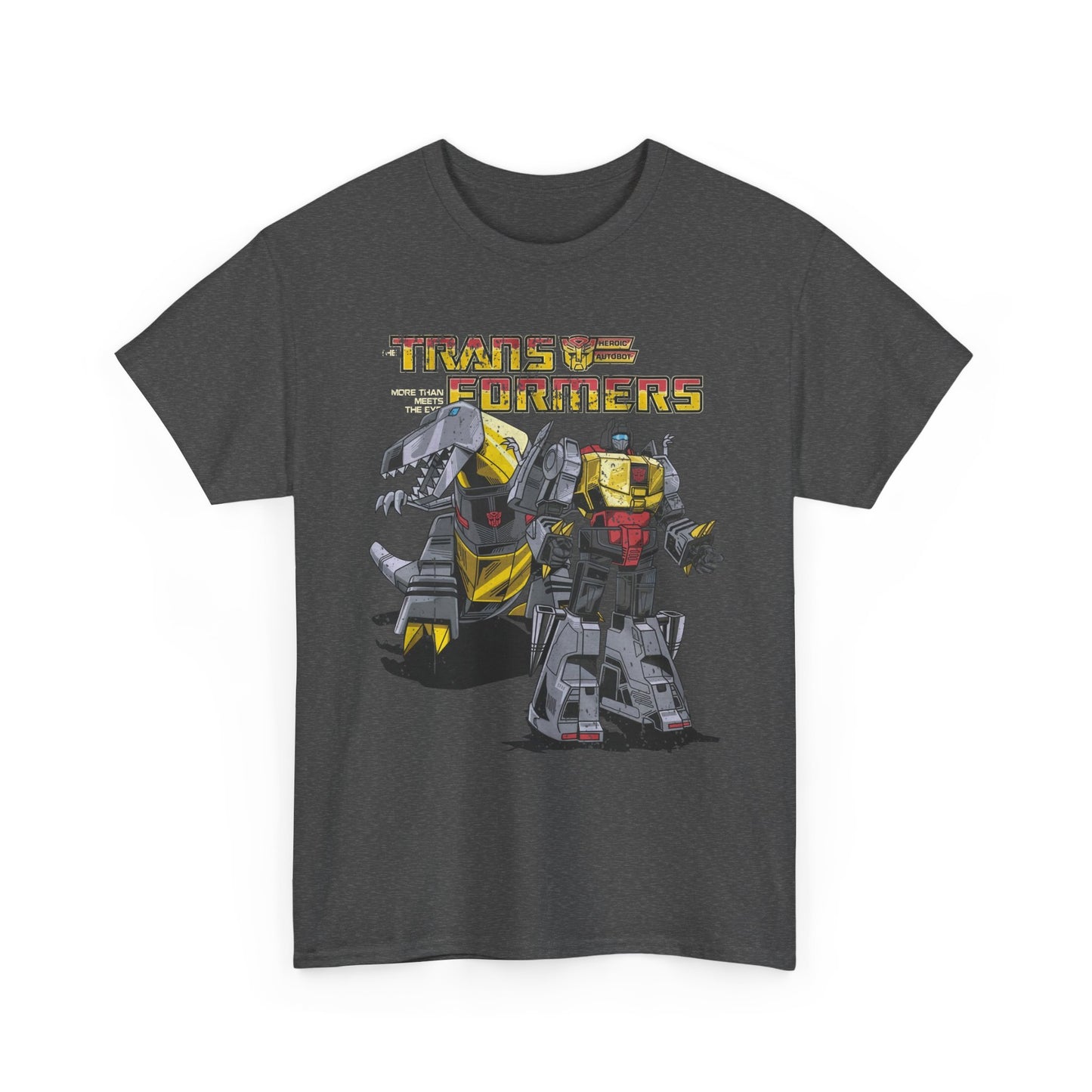Vintage Transformers Parody T Shirt | Retro Mech Bots Distressed Tee | 80s Cartoon Robot Graphic Shirt