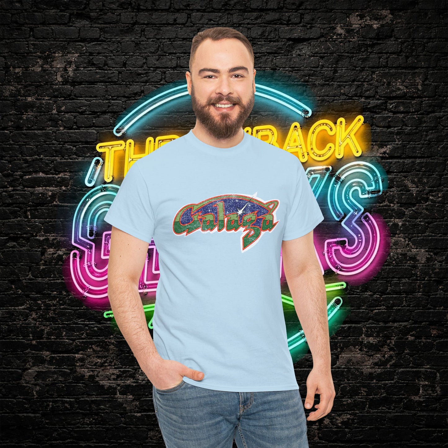 Galaga Game T-Shirt | Retro Arcade Gamer Tee | Classic Space Shooter Shirt