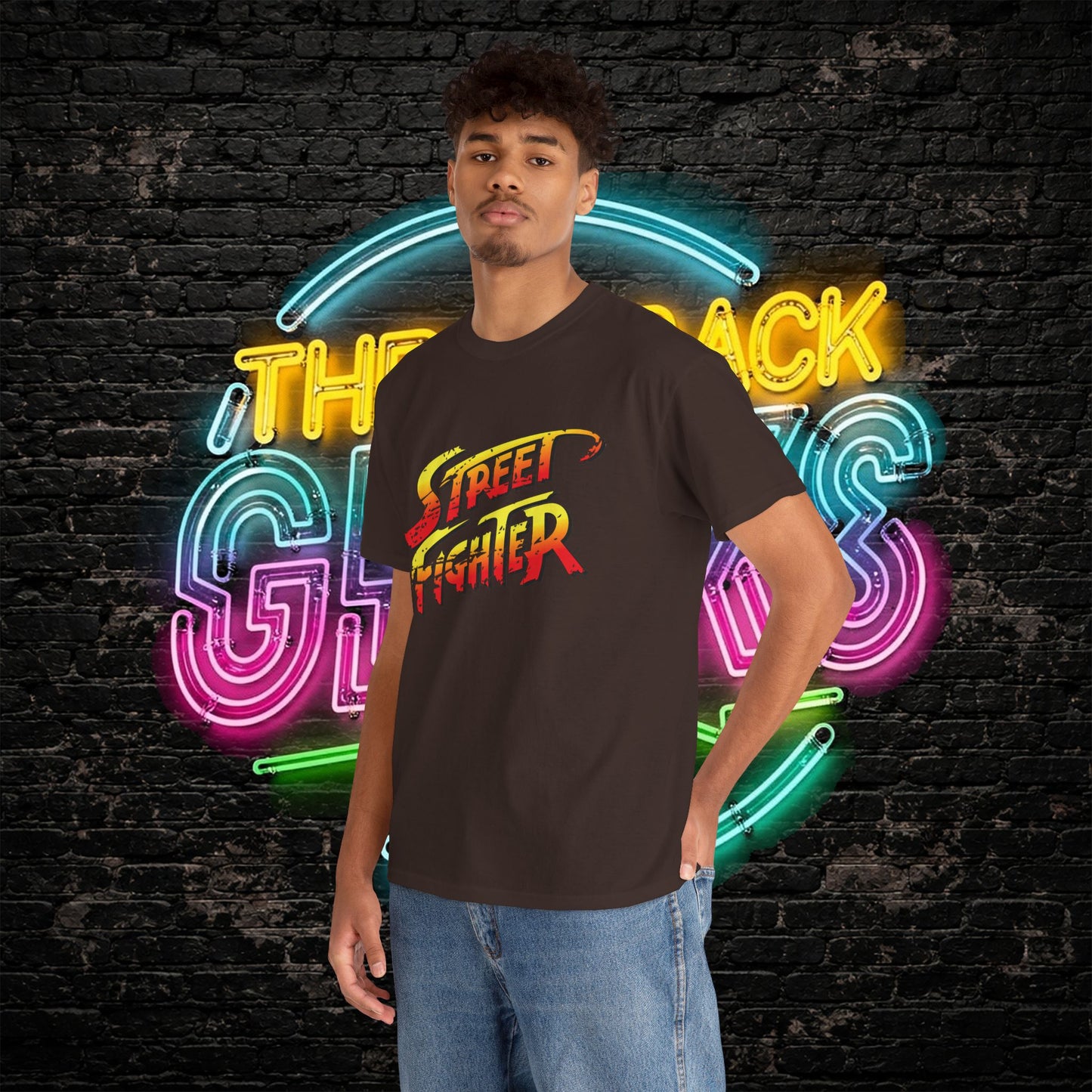Street Fighter Inspired T-Shirt | Retro Arcade Fighter Graphic Tee | 80s 90s Video Game Shirt for Gamers & Fighting Game Fans