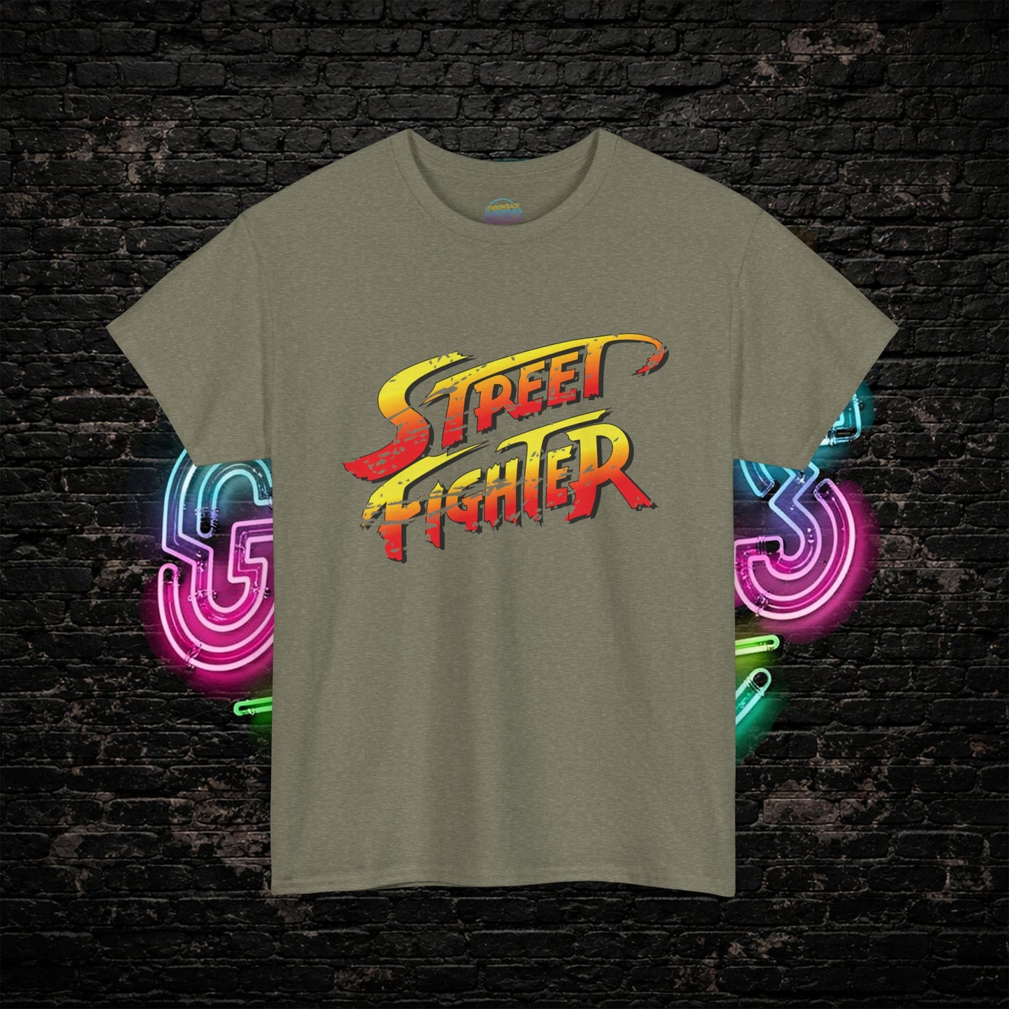 Street Fighter Inspired T-Shirt | Retro Arcade Fighter Graphic Tee | 80s 90s Video Game Shirt for Gamers & Fighting Game Fans