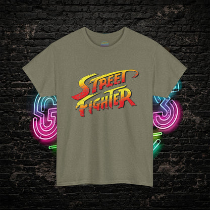 Street Fighter Inspired T-Shirt | Retro Arcade Fighter Graphic Tee | 80s 90s Video Game Shirt for Gamers & Fighting Game Fans