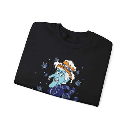 Snow Miser I'm Too Much Sweatshirt | Retro Christmas Movie Inspired Crewneck | A Year Without a Santa Claus Fan Art