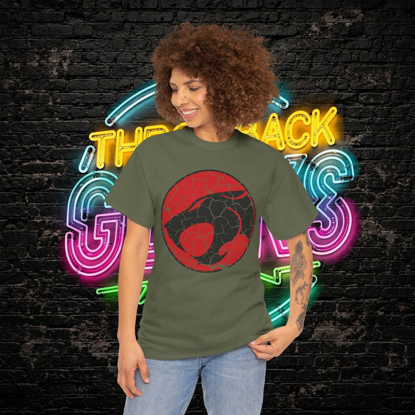 Distressed Vintage ThunderCats T-Shirt | Retro 80s Cartoon Tee | Unisex Heavy Cotton Shirt | Gift for 80s Fans
