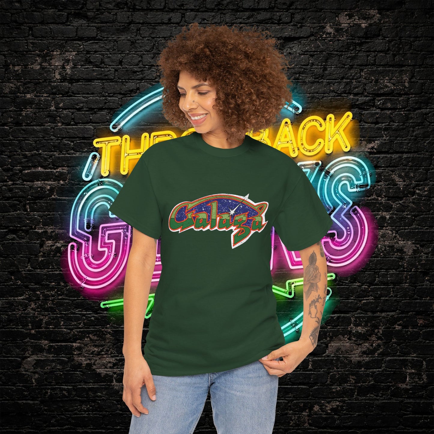 Galaga Game T-Shirt | Retro Arcade Gamer Tee | Classic Space Shooter Shirt