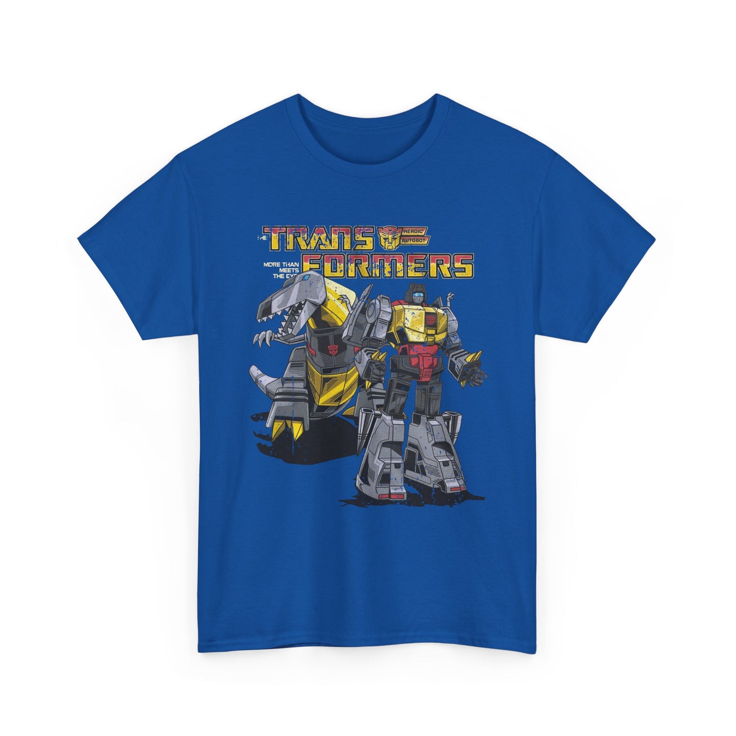 Vintage Transformers Parody T Shirt | Retro Mech Bots Distressed Tee | 80s Cartoon Robot Graphic Shirt