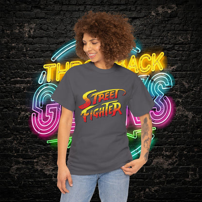 Street Fighter Inspired T-Shirt | Retro Arcade Fighter Graphic Tee | 80s 90s Video Game Shirt for Gamers & Fighting Game Fans