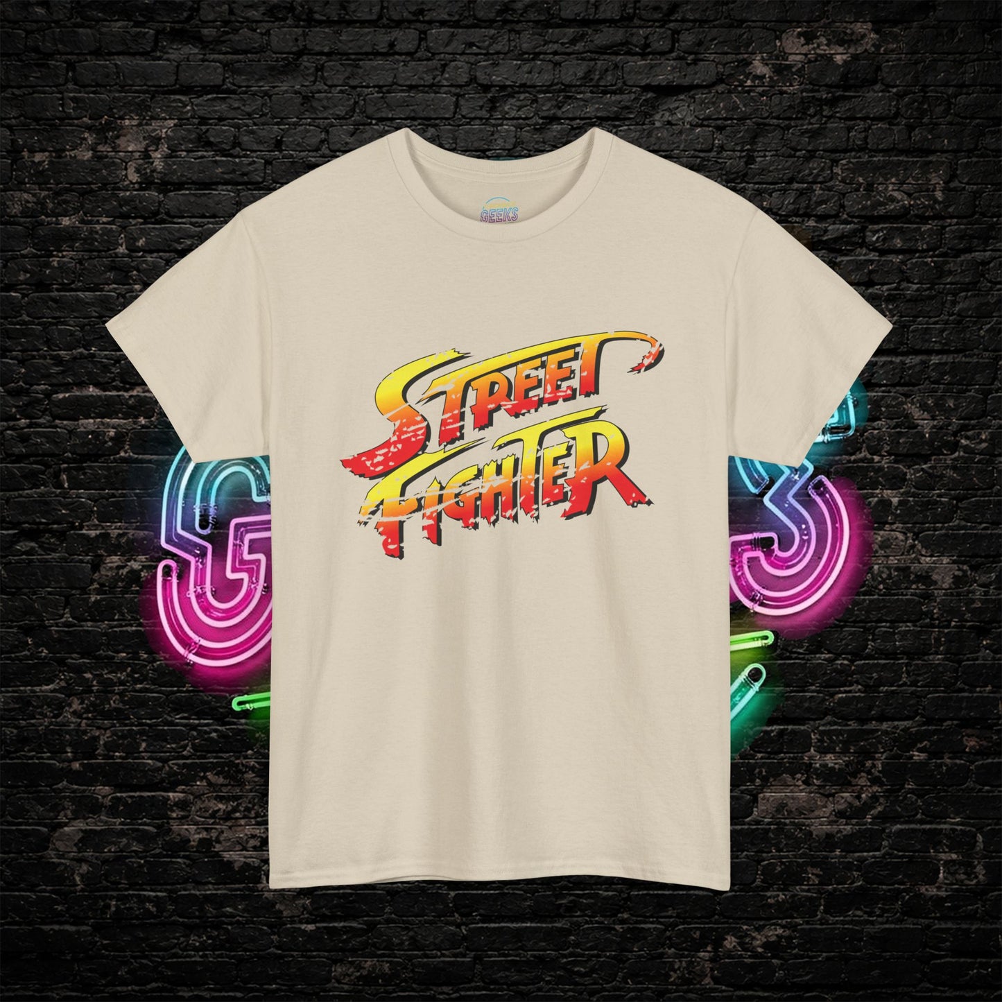 Street Fighter Inspired T-Shirt | Retro Arcade Fighter Graphic Tee | 80s 90s Video Game Shirt for Gamers & Fighting Game Fans
