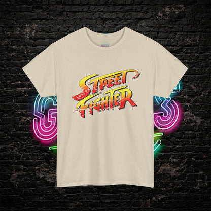 Street Fighter Inspired T-Shirt | Retro Arcade Fighter Graphic Tee | 80s 90s Video Game Shirt for Gamers & Fighting Game Fans
