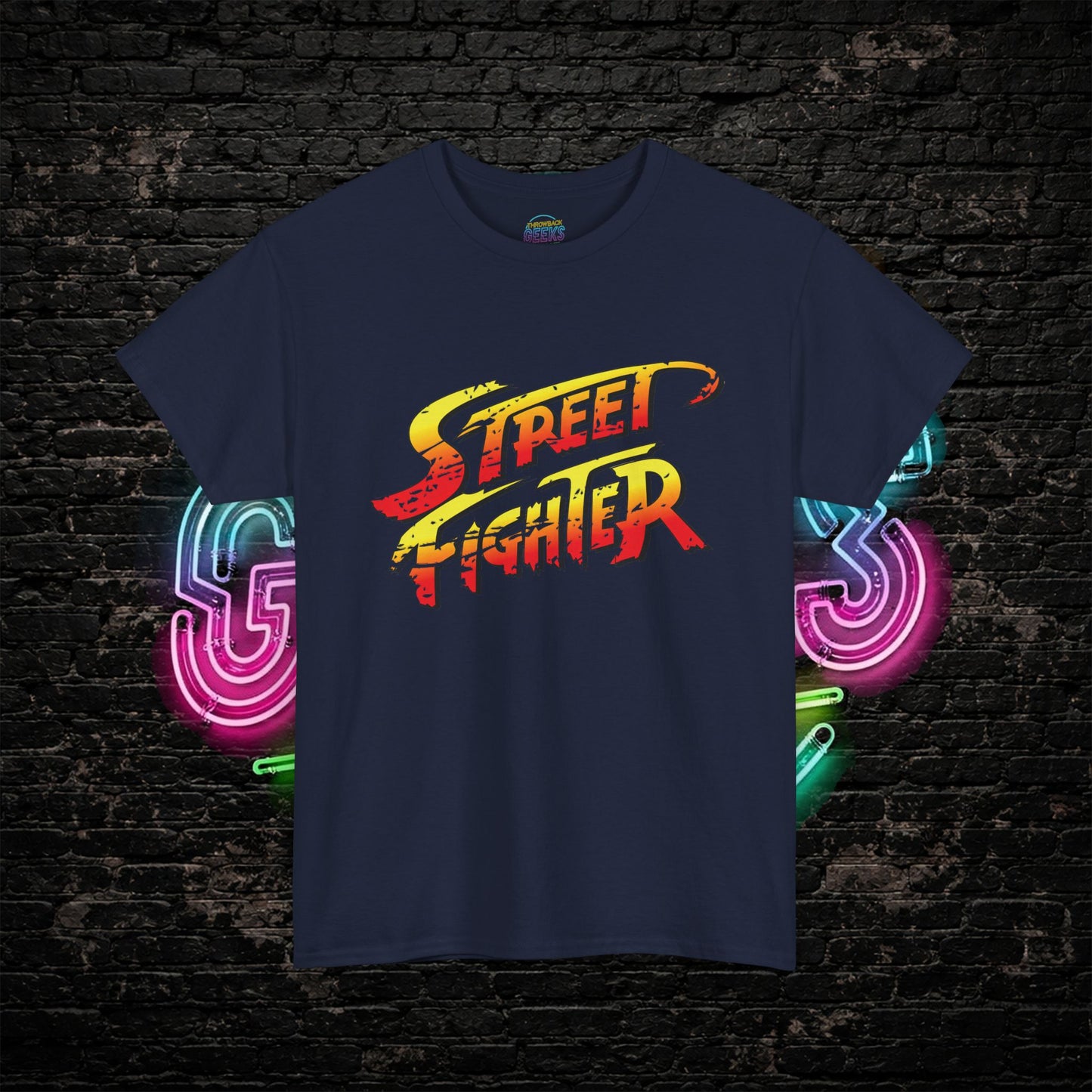 Street Fighter Inspired T-Shirt | Retro Arcade Fighter Graphic Tee | 80s 90s Video Game Shirt for Gamers & Fighting Game Fans