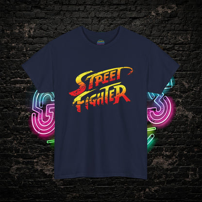 Street Fighter Inspired T-Shirt | Retro Arcade Fighter Graphic Tee | 80s 90s Video Game Shirt for Gamers & Fighting Game Fans