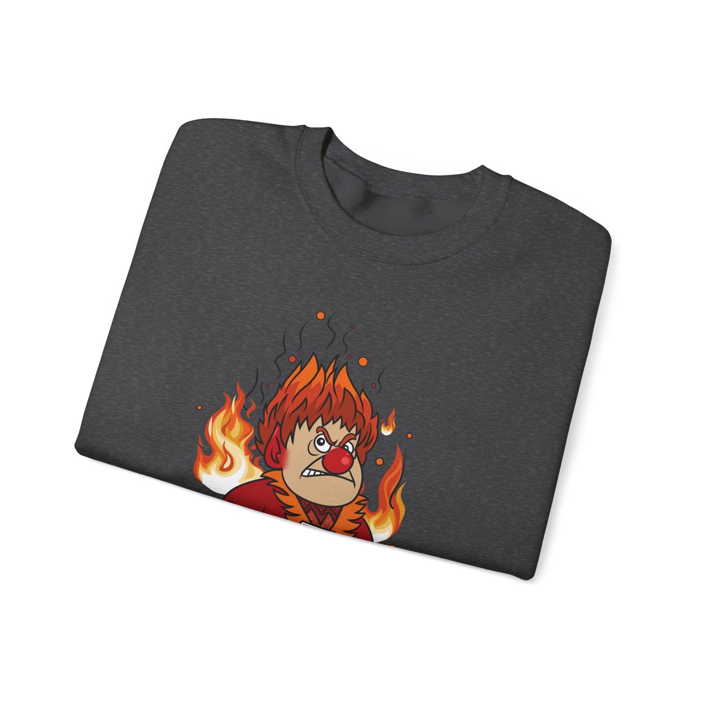 Heat Miser I'm Too Much Sweatshirt | Retro Christmas Movie Inspired Crewneck | A Year Without a Santa Claus Fan Art