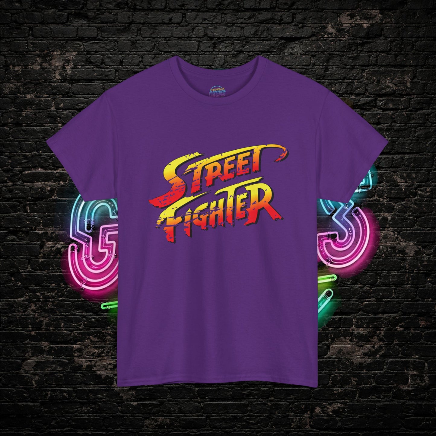 Street Fighter Inspired T-Shirt | Retro Arcade Fighter Graphic Tee | 80s 90s Video Game Shirt for Gamers & Fighting Game Fans