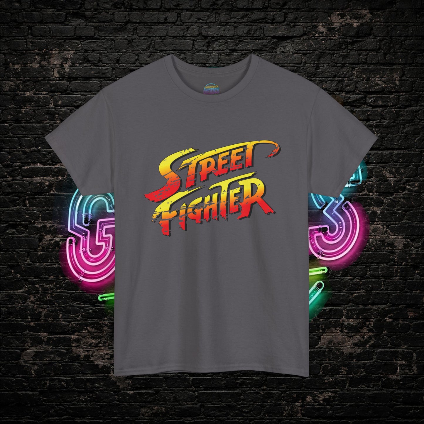Street Fighter Inspired T-Shirt | Retro Arcade Fighter Graphic Tee | 80s 90s Video Game Shirt for Gamers & Fighting Game Fans