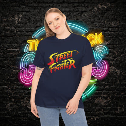 Street Fighter Inspired T-Shirt | Retro Arcade Fighter Graphic Tee | 80s 90s Video Game Shirt for Gamers & Fighting Game Fans