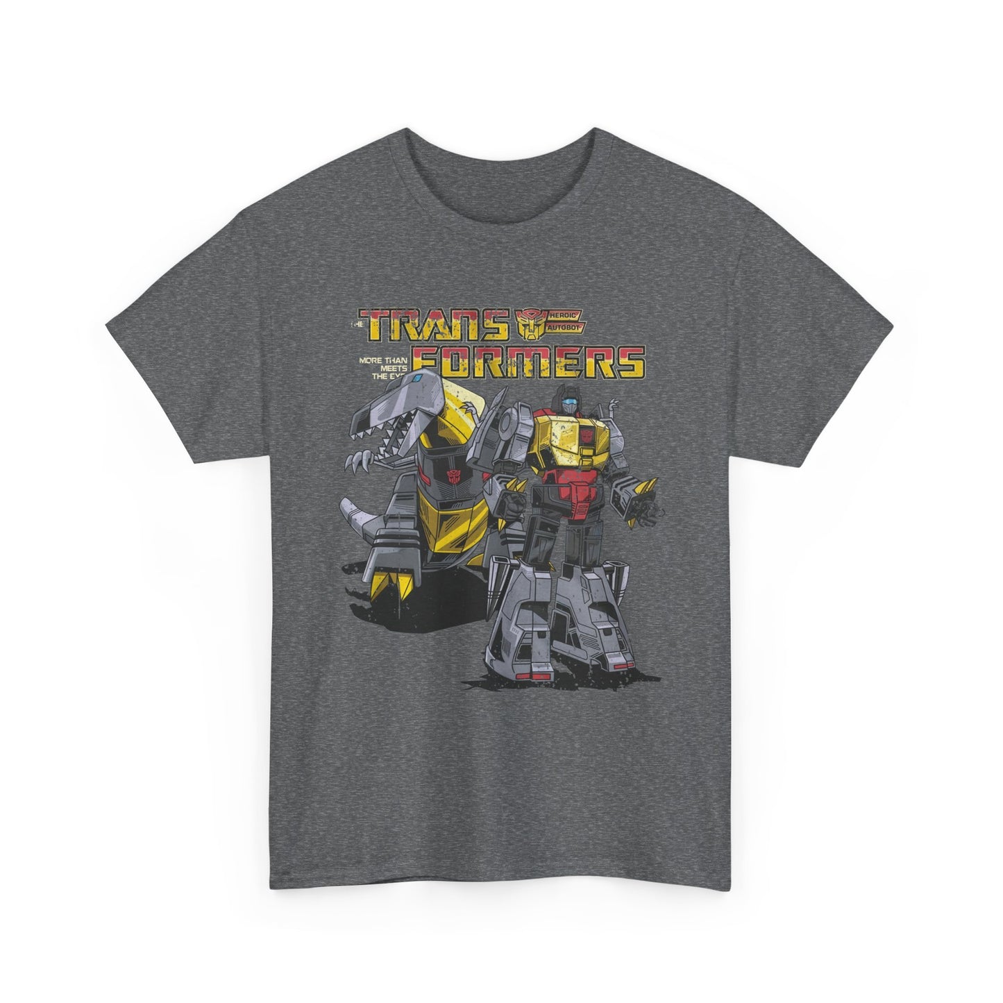 Vintage Transformers Parody T Shirt | Retro Mech Bots Distressed Tee | 80s Cartoon Robot Graphic Shirt