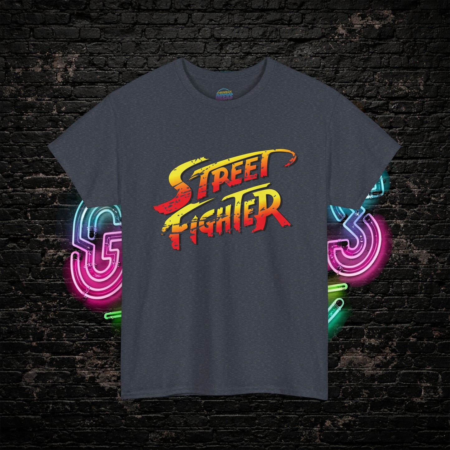 Street Fighter Inspired T-Shirt | Retro Arcade Fighter Graphic Tee | 80s 90s Video Game Shirt for Gamers & Fighting Game Fans