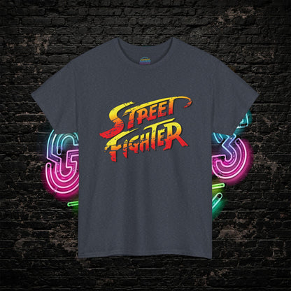 Street Fighter Inspired T-Shirt | Retro Arcade Fighter Graphic Tee | 80s 90s Video Game Shirt for Gamers & Fighting Game Fans
