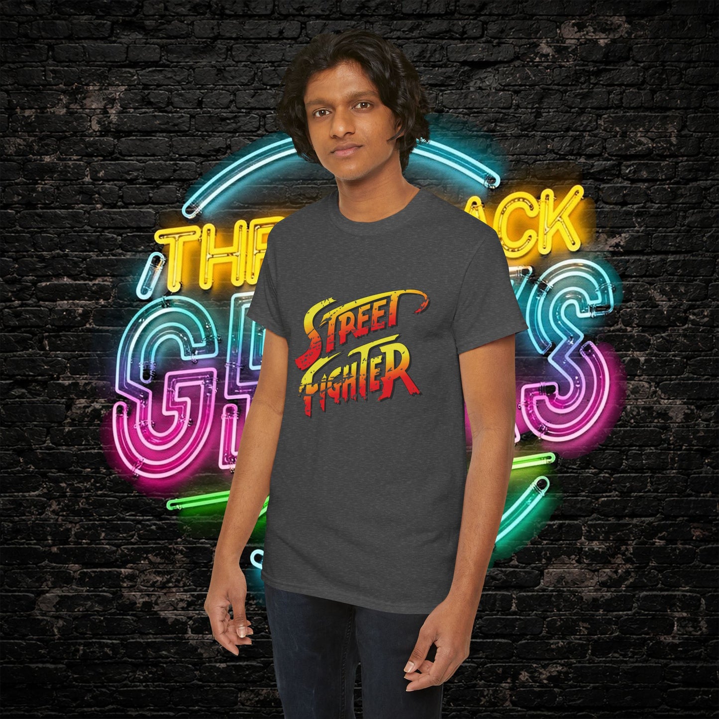 Street Fighter Inspired T-Shirt | Retro Arcade Fighter Graphic Tee | 80s 90s Video Game Shirt for Gamers & Fighting Game Fans