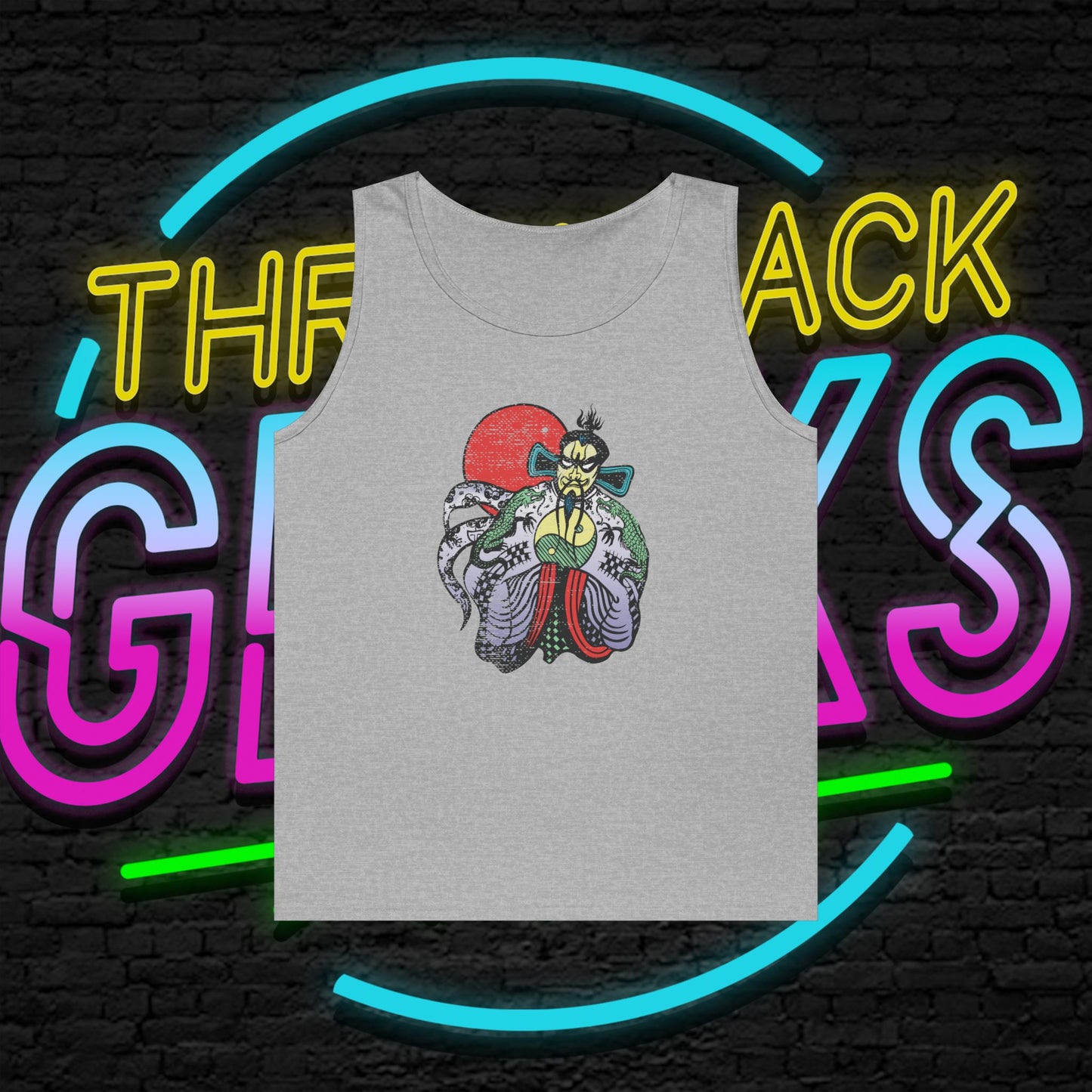Big Trouble in Little China Tank Top | Pork Chop Express Trucker Graphic | Retro 80s Action Movie Gym & Summer Shirt