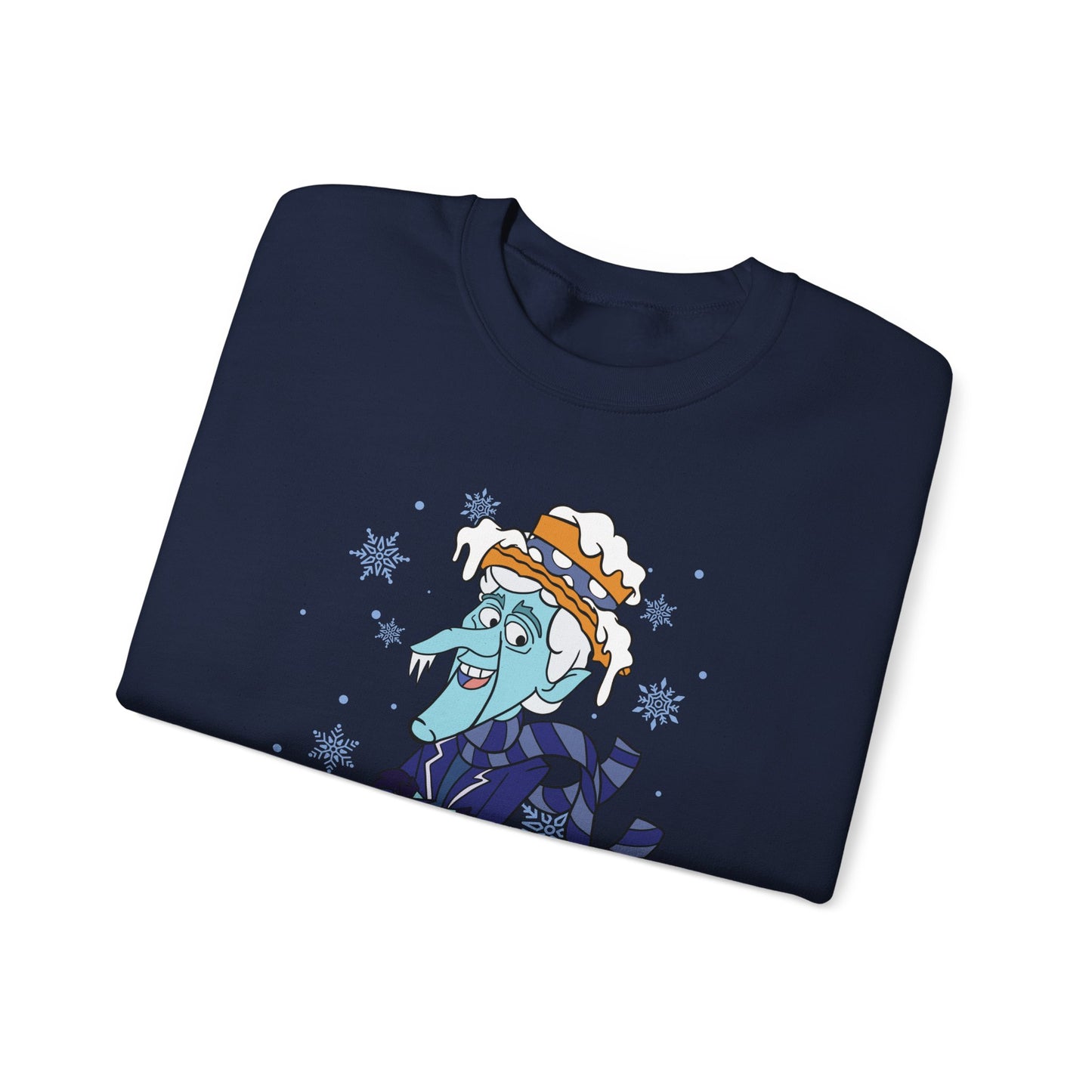 Snow Miser I'm Too Much Sweatshirt | Retro Christmas Movie Inspired Crewneck | A Year Without a Santa Claus Fan Art