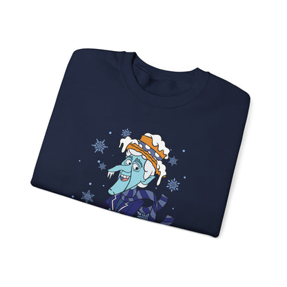 Snow Miser I'm Too Much Sweatshirt | Retro Christmas Movie Inspired Crewneck | A Year Without a Santa Claus Fan Art