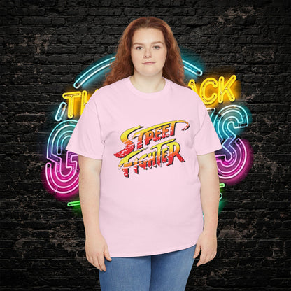 Street Fighter Inspired T-Shirt | Retro Arcade Fighter Graphic Tee | 80s 90s Video Game Shirt for Gamers & Fighting Game Fans