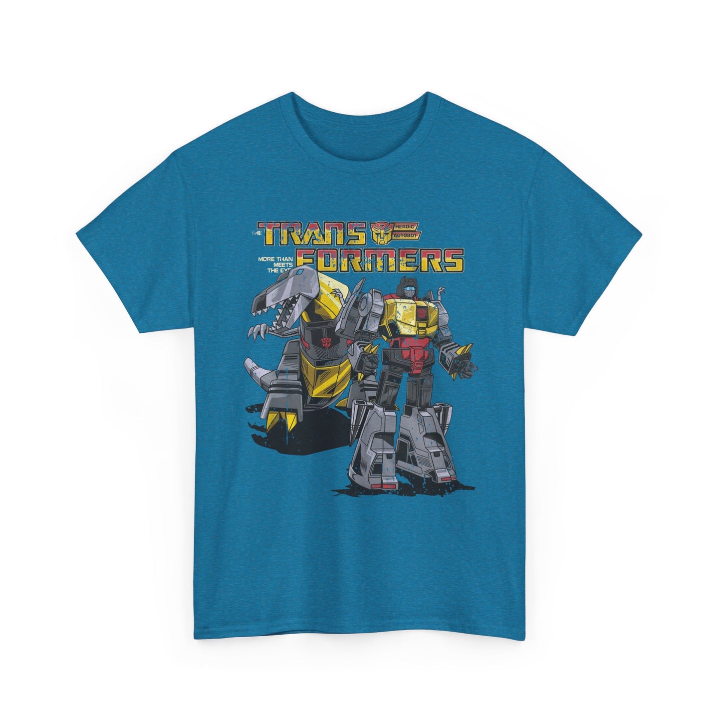 Vintage Transformers Parody T Shirt | Retro Mech Bots Distressed Tee | 80s Cartoon Robot Graphic Shirt
