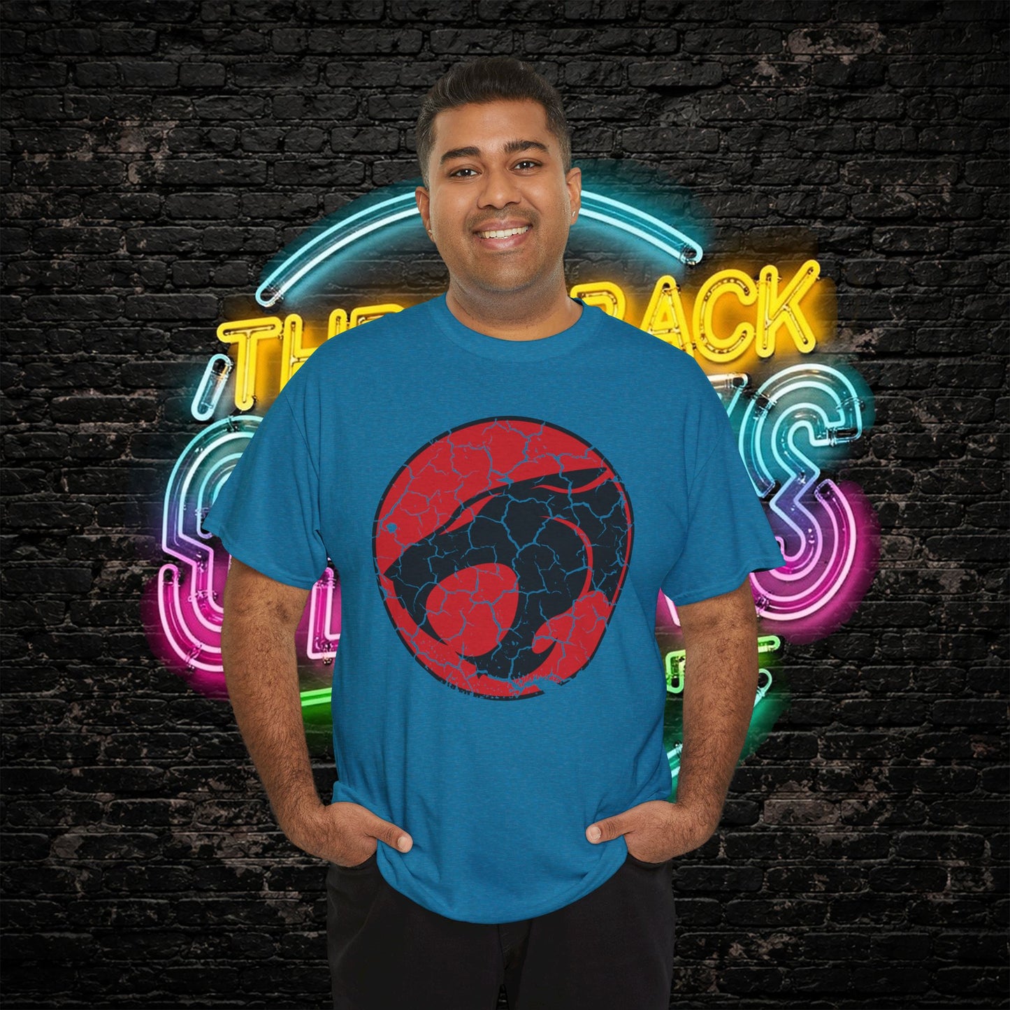 Distressed Vintage ThunderCats T-Shirt | Retro 80s Cartoon Tee | Unisex Heavy Cotton Shirt | Gift for 80s Fans