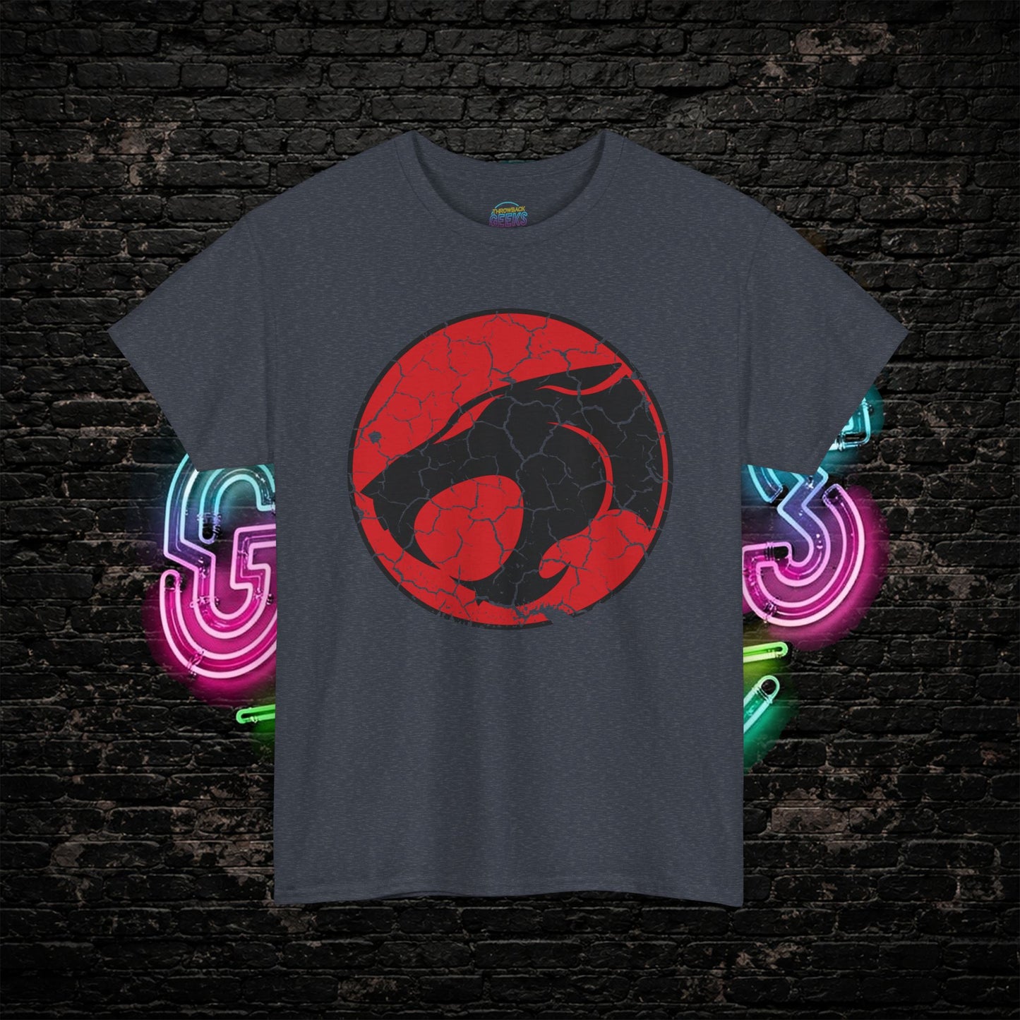 Distressed Vintage ThunderCats T-Shirt | Retro 80s Cartoon Tee | Unisex Heavy Cotton Shirt | Gift for 80s Fans