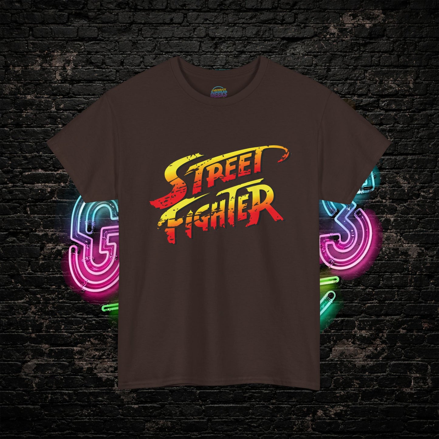 Street Fighter Inspired T-Shirt | Retro Arcade Fighter Graphic Tee | 80s 90s Video Game Shirt for Gamers & Fighting Game Fans