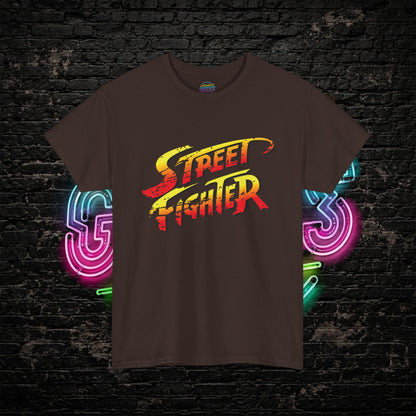 Street Fighter Inspired T-Shirt | Retro Arcade Fighter Graphic Tee | 80s 90s Video Game Shirt for Gamers & Fighting Game Fans