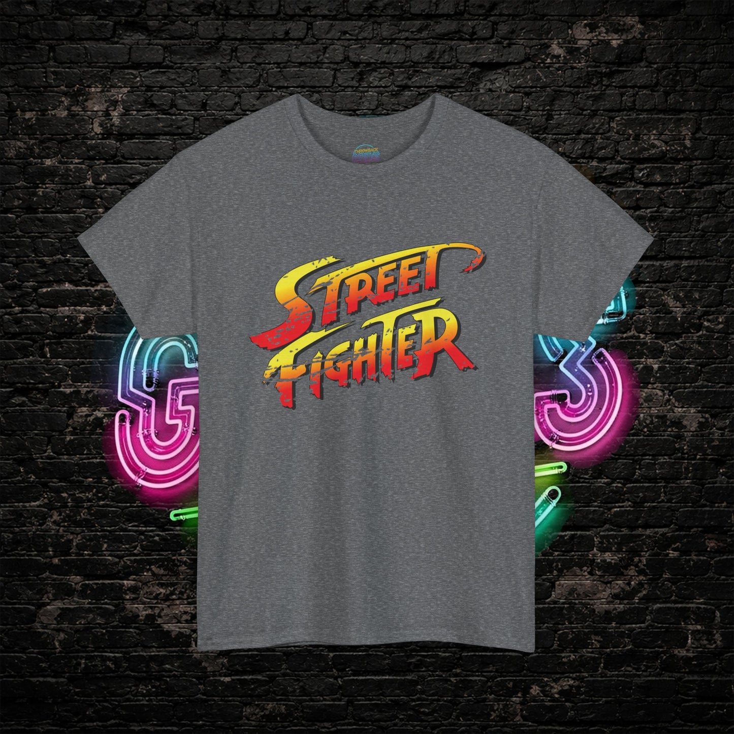 Street Fighter Inspired T-Shirt | Retro Arcade Fighter Graphic Tee | 80s 90s Video Game Shirt for Gamers & Fighting Game Fans