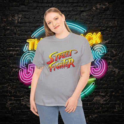 Street Fighter Inspired T-Shirt | Retro Arcade Fighter Graphic Tee | 80s 90s Video Game Shirt for Gamers & Fighting Game Fans