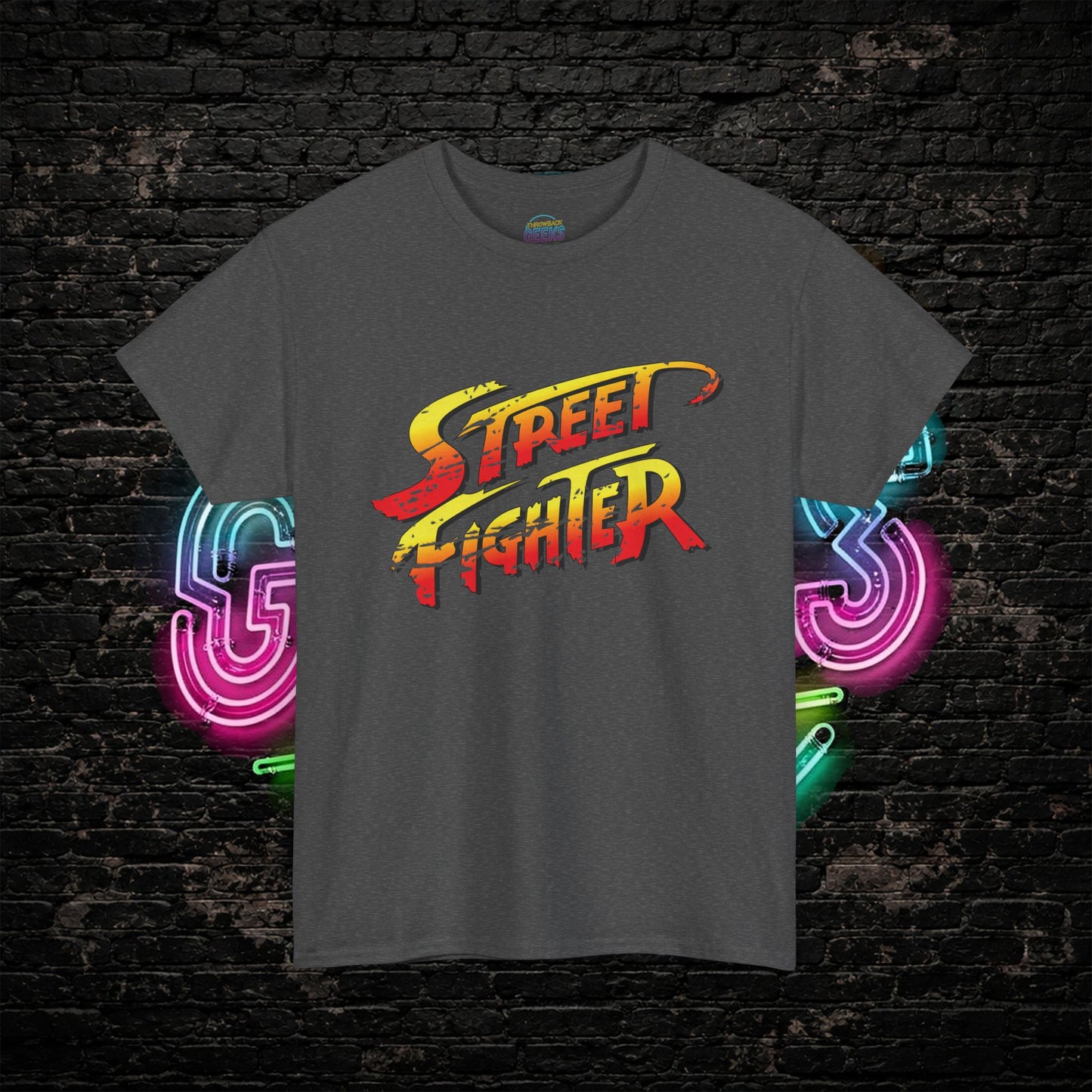 Street Fighter Inspired T-Shirt | Retro Arcade Fighter Graphic Tee | 80s 90s Video Game Shirt for Gamers & Fighting Game Fans
