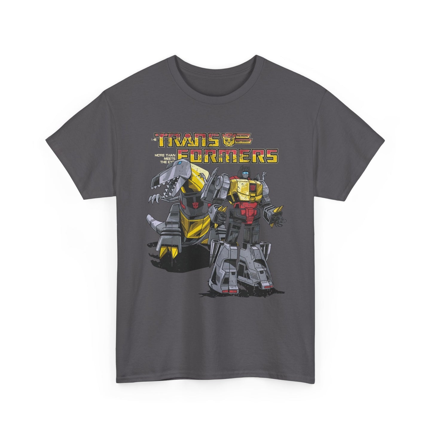 Vintage Transformers Parody T Shirt | Retro Mech Bots Distressed Tee | 80s Cartoon Robot Graphic Shirt