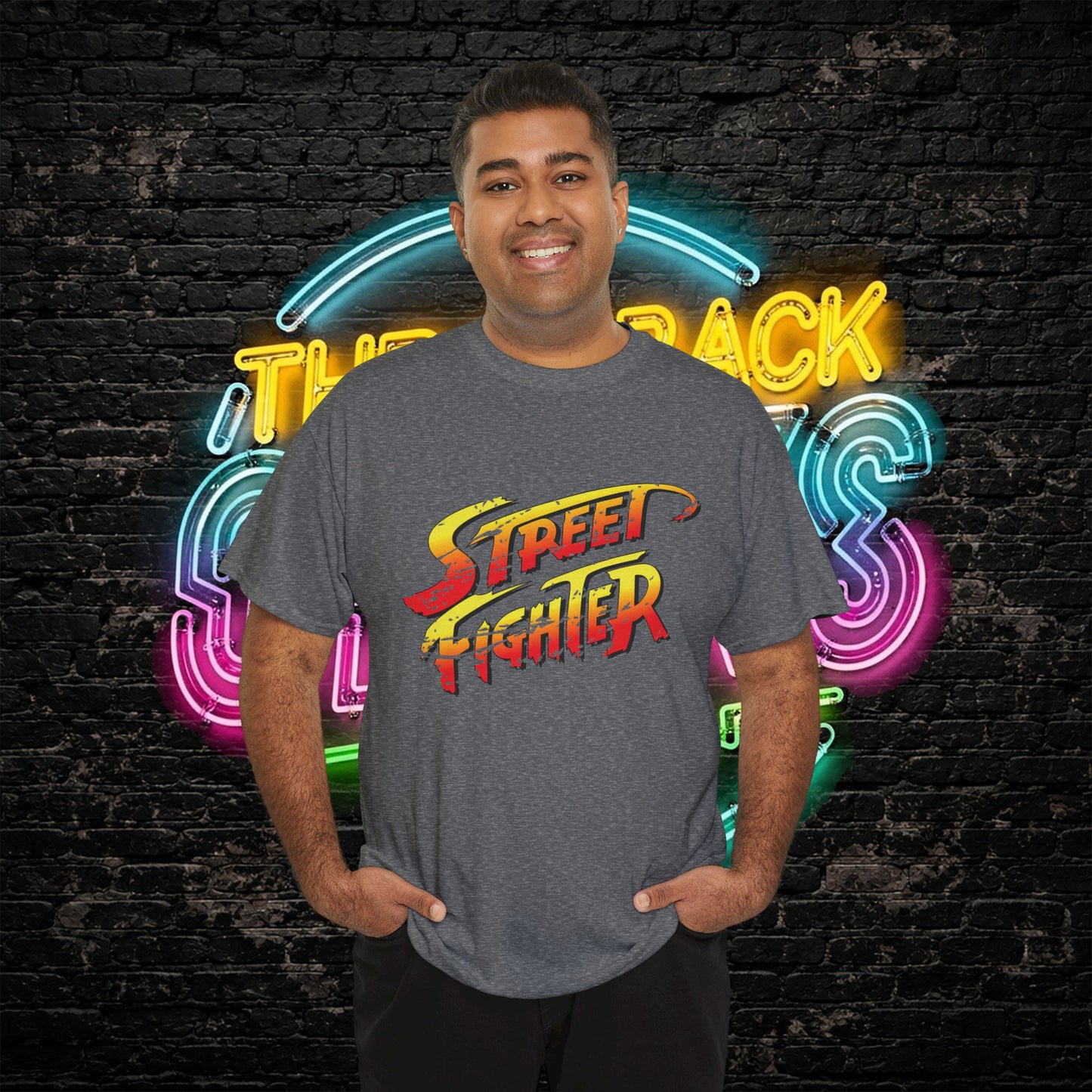 Street Fighter Inspired T-Shirt | Retro Arcade Fighter Graphic Tee | 80s 90s Video Game Shirt for Gamers & Fighting Game Fans