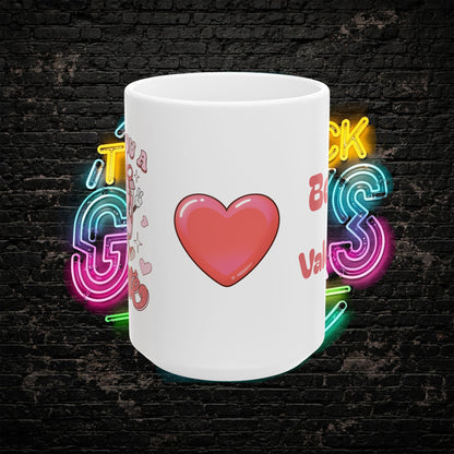 I Love You a Latte Mug | Cute Valentine Coffee Cup for Couples & Coffee Lovers | 11oz / 15oz Ceramic Gift