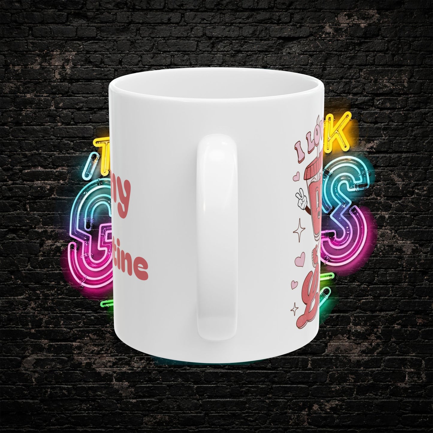 I Love You a Latte Mug | Cute Valentine Coffee Cup for Couples & Coffee Lovers | 11oz / 15oz Ceramic Gift