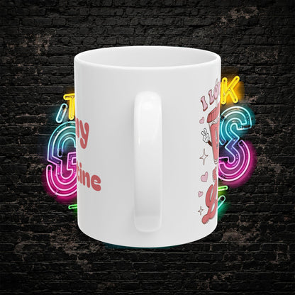 I Love You a Latte Mug | Cute Valentine Coffee Cup for Couples & Coffee Lovers | 11oz / 15oz Ceramic Gift
