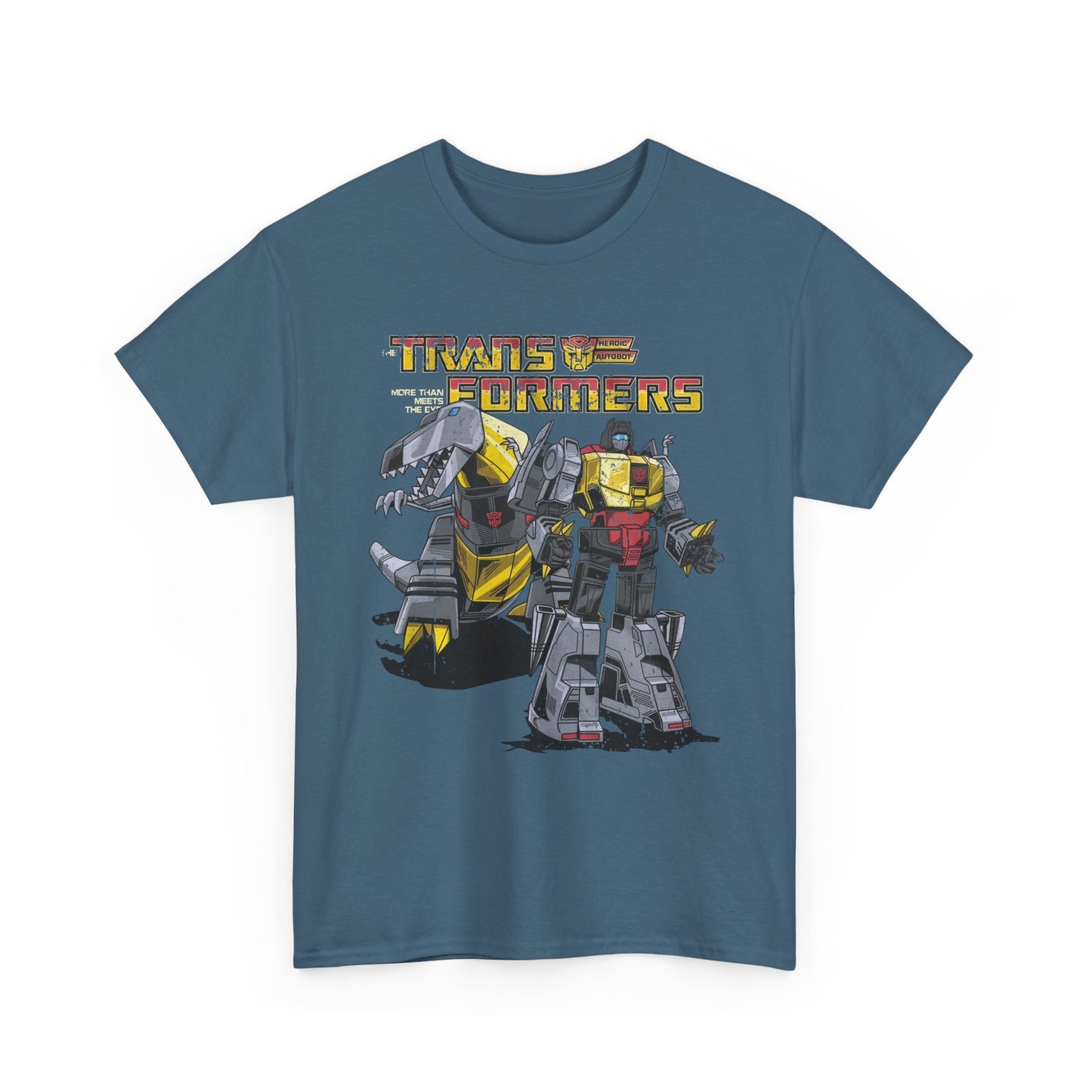 Vintage Transformers Parody T Shirt | Retro Mech Bots Distressed Tee | 80s Cartoon Robot Graphic Shirt
