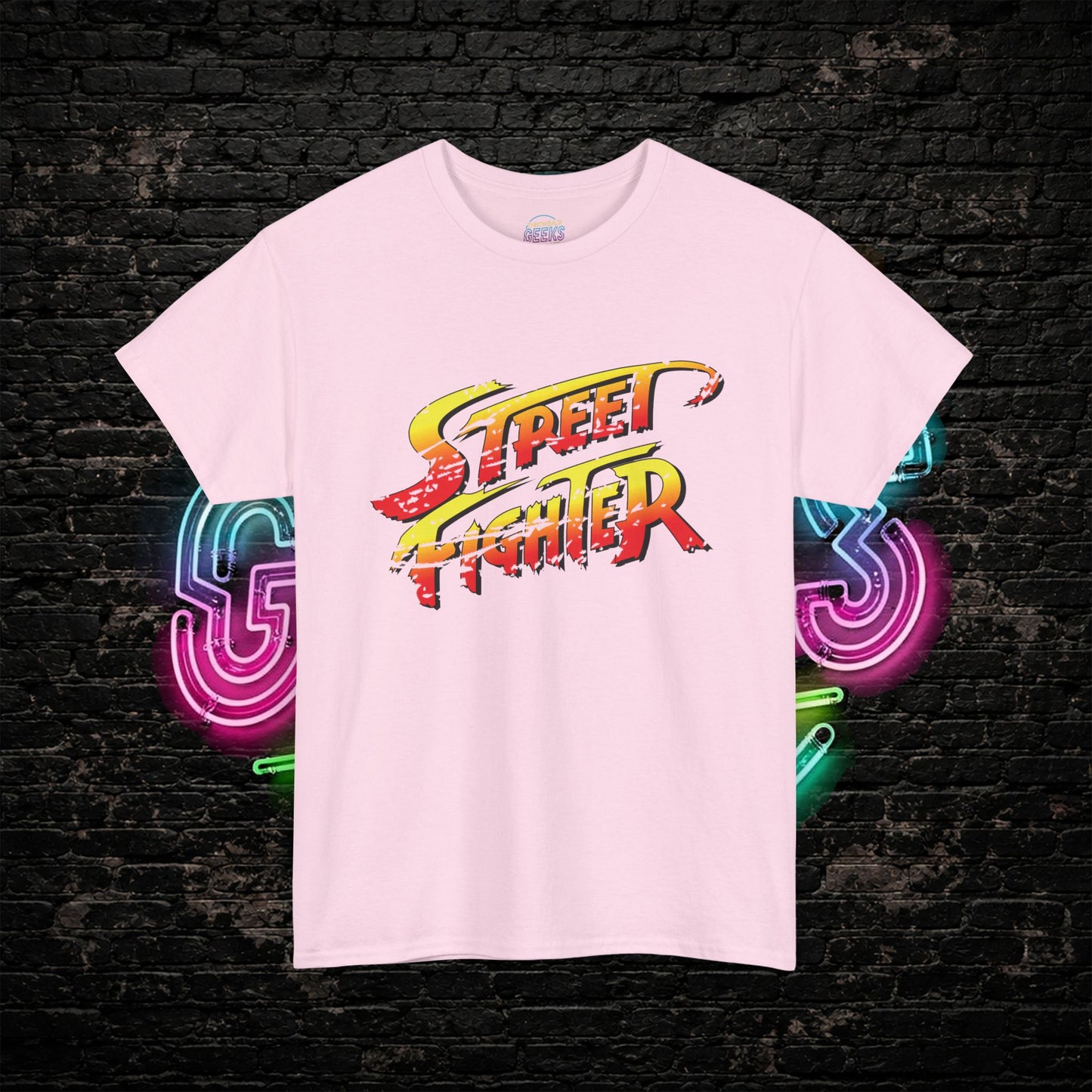 Street Fighter Inspired T-Shirt | Retro Arcade Fighter Graphic Tee | 80s 90s Video Game Shirt for Gamers & Fighting Game Fans