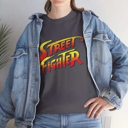 Street Fighter Inspired T-Shirt | Retro Arcade Fighter Graphic Tee | 80s 90s Video Game Shirt for Gamers & Fighting Game Fans
