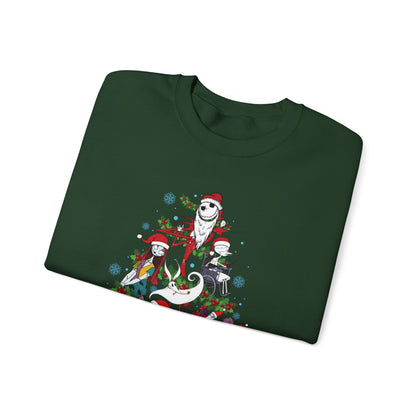 Nightmare Before Christmas Tree Sweatshirt | Jack Sally Zero Oogie Inspired Ugly Christmas Sweater | Spooky Holiday Top