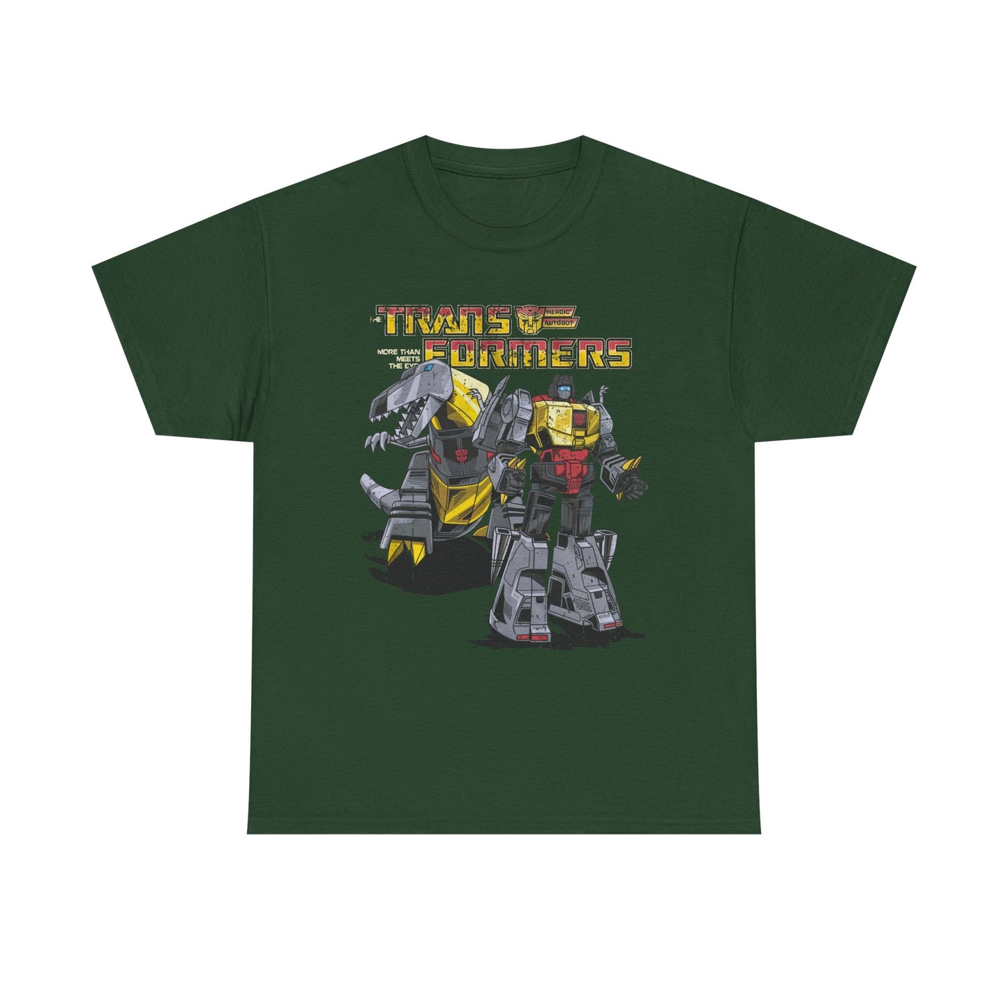 Vintage Transformers Parody T Shirt | Retro Mech Bots Distressed Tee | 80s Cartoon Robot Graphic Shirt