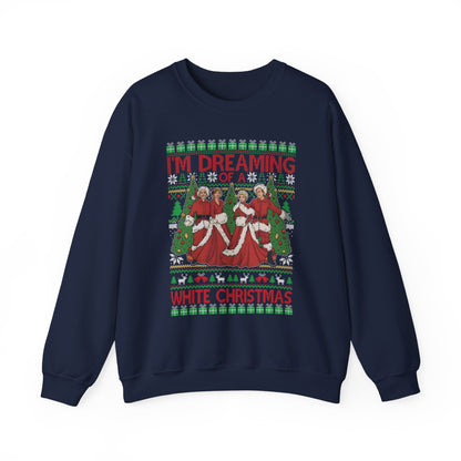 White Christmas Movie Sweatshirt | I Am Dreaming Of A White Christmas Ugly Sweater | Classic Holiday Musical Top