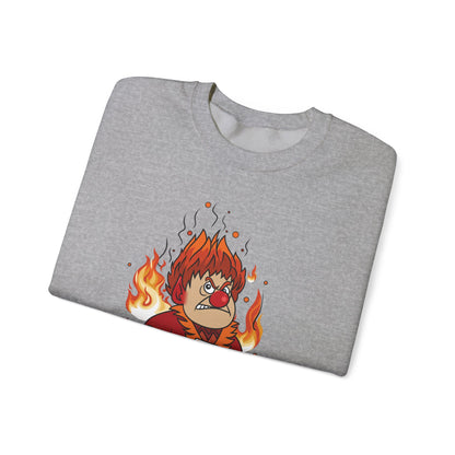 Heat Miser I'm Too Much Sweatshirt | Retro Christmas Movie Inspired Crewneck | A Year Without a Santa Claus Fan Art