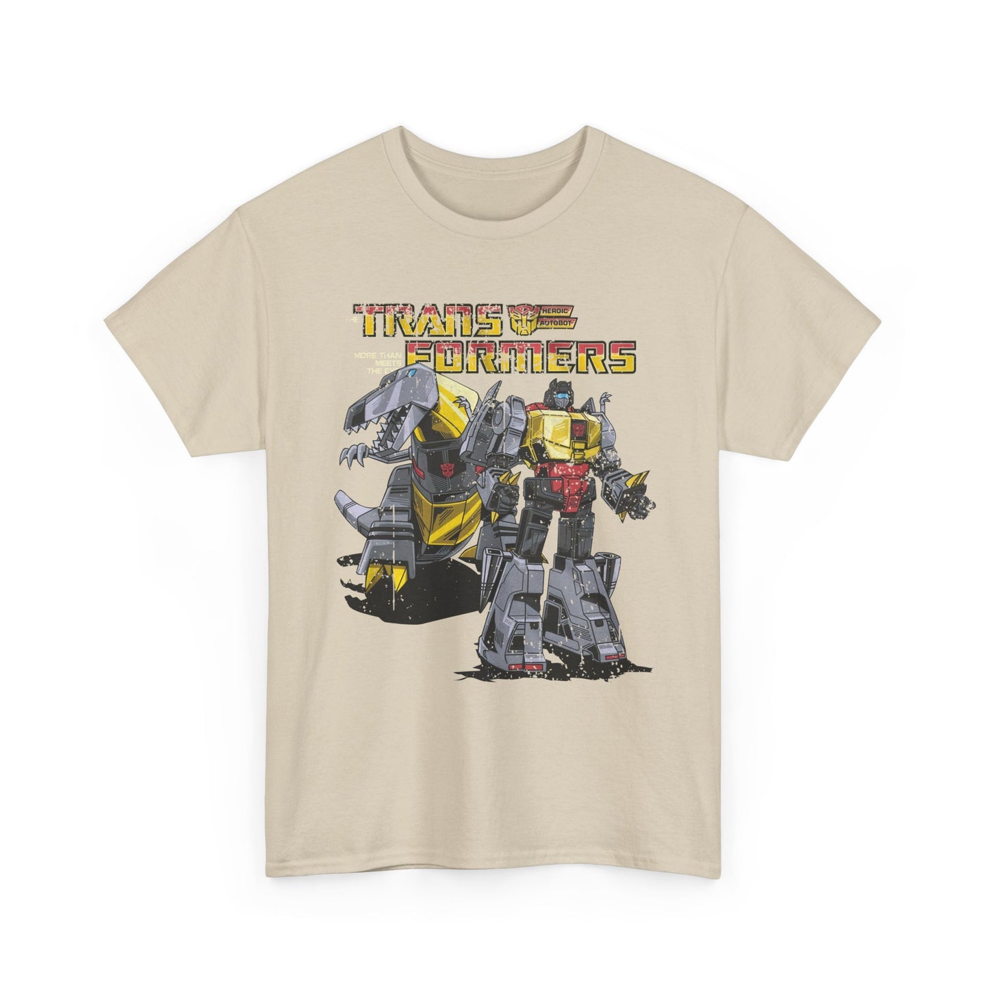 Vintage Transformers Parody T Shirt | Retro Mech Bots Distressed Tee | 80s Cartoon Robot Graphic Shirt