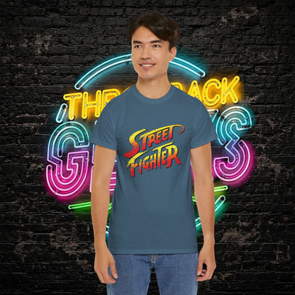 Street Fighter Inspired T-Shirt | Retro Arcade Fighter Graphic Tee | 80s 90s Video Game Shirt for Gamers & Fighting Game Fans
