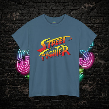 Street Fighter Inspired T-Shirt | Retro Arcade Fighter Graphic Tee | 80s 90s Video Game Shirt for Gamers & Fighting Game Fans
